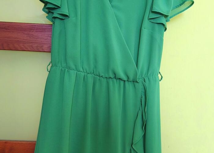 Grajewo ogłoszenia: Sukienka XS soczysta zieleń z paseczkiem
